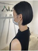 シンプルショートボブスタイル