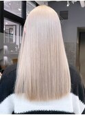 ホワイトベージュ_チェリーブラウンフェミニンロング_ba361711