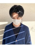 ビジネスでもok!センター分けショートウルフ