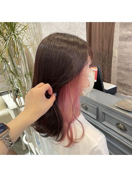 ヘアー ブランコ(hair Blanco) ピンクインナーカラー