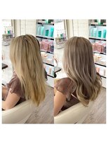 クラン ヘアーアンドスタジオ(CLAN hair & studio)&nbsp;ハイトーンエクステブリーチインナーミルクティーベージュ