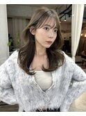 大人かわいいくびれヘア前髪カット顔周りカットおくれ毛
