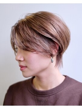 ルプラ ガーデン(le-pla garden) ベージュ#ブリーチなし#ハンサムショート#ダメージレスカラー