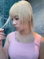 シェル(SHEL+L)&nbsp;丁寧にブリーチ。抜きっぱなしブロンド【滝野】