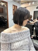 タッセルボブ/ワンレンボブ/小顔ボブ/ぱつっとボブ/ミニボブ