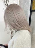 ハイトーングレージュ　ダブルカラー 韓国 髪質改善 仙台