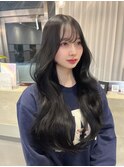 (lilley内堀)前髪×顔まわり×ロング×ブルーブラック