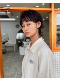 黒髪/ボブルフ/ネビージュ/小顔/ワンレン/沖縄/髪質改善/前髪