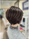 ショートグラデ×ボブベース
