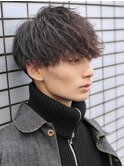 縦落ちソフトツイストスパイラルマッシュパーマ無造作ショート