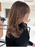 ハイライトバレイヤージュダブルカラーショートカット
