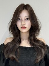 ノイズオオサカ 天王寺店(NOISM OSAKA) 20代30代40代くびれミディ韓国ヘア小顔外ハネミディアムアッシュ