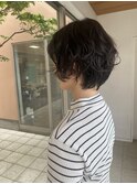 ショート×パーマ
