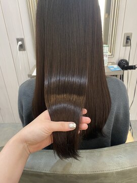 シェル 津山の手店(shel) 縮毛矯正×髪質改善◎ナチュラルストレート×うる艶ロングヘア