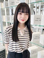 ノエロク 岐阜(noe rok) グレーブラックの韓国風レイヤースタイル01