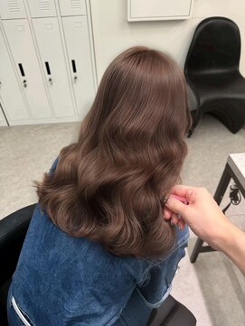 ペレ 渋谷(PELE) ホワイトグレージュ/デジタルパーマ/チェリーブラウン/渋谷