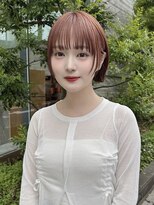 サンド 表参道(sand)&nbsp;顔まわりウルフレイヤーショートボブ大人可愛い20代30代表参道