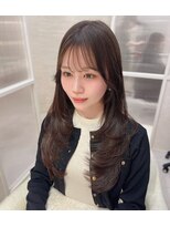 クム(kumu) レイヤー/前髪/顔周り/韓国/縮毛矯正/くびれ巻き/名古屋/栄