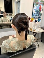 ノア(no_a) ヘアセット×リボンツイストシニヨン