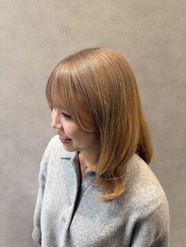 ヘアデザインファブロ イオンモール宮崎店(hair design FABRO.) ミルクティーベージュ