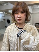 ハニーベージュ×レイヤーボブ