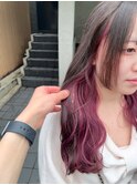 ピンクラベンダー/ラベンダーピンク/インナーカラー/ブリーチ