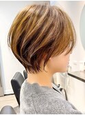 似合わせカット30代40代50代ショートボブくびれレイヤーカット