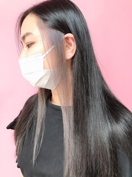 ランプ ヘアー(lamp hair) 【lamp斉藤】インナー×ホワイトシルバー