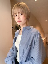 トゥルーズ 梅田茶屋町店(TLUUS) 【TLUUSイメチェン前髪ピンクベージュクールショート】