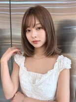 シー バイ ロンド 新宿(Sea by Lond)&nbsp;ワンホンレイヤ ー×ダークブルー[デジタルパーマ/ボブ/韓国]