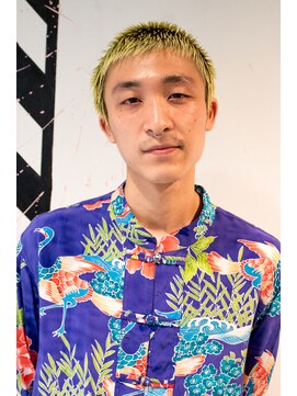 メリケンバーバーショップ コウベ(MERICAN BARBERSHOP KOBE) スパーキーウェットノー刈り上げマニパニベリーショート