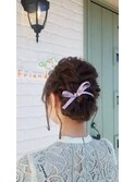 お呼ばれヘアー