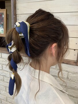 シェリール 八千代台駅(CHERIR) スカーフアレンジ☆みつあみポニー