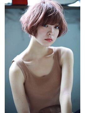 ルーク 立川(LUK) Lien☆ピンクベージュ×デザインカラー×マニッシュショート