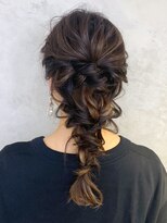 アイティー バイ アルバム 浦和店(IT by ALBUM)&nbsp;ニュアンス編みおろしアレンジ_ハイライトカラー_ba246532