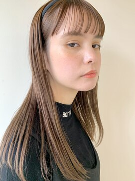 クオン 今泉(quon) 【quon】ナチュラルストレート×シアベージュ-天神 今泉 薬院-