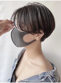 【morio 原宿】ソフトな刈り上げ　ハンサムショート　前髪なし