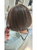 ホリスティッカラーで白髪ぼかしハイライト