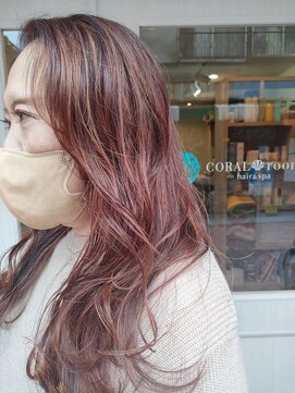 ヘアーアンドスパ コーラルルーム(Hair&spa CORAL room) オレンジ系カラー