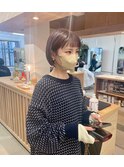パープルグレー ミニボブ