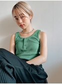 【ROJITHA表参道原宿】耳掛けショート×ホワイトアッシュ