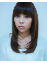 オリジンズヘアーセカンド 守谷店(Origins hair 2nd)&nbsp;フルバングレイヤーカット×ベージュカラー×BYKARTE 3step TR
