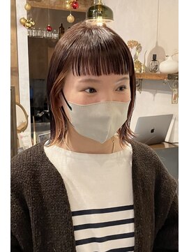 リフ デザイン ラボ(riff design labo) インナーカラー/外ハネボブ