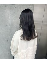 オブ ヘアー 自由が丘 ウエスト(Of HAIR WEST)&nbsp;透明感ダークグレイカラー/グレージュアッシュ/ぱっつん前髪
