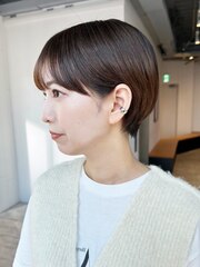 美髪エモージュカーキベージュニュアンスカラー_ba487231