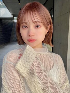 ガーデンヨコハマ(GARDEN YOKOHAMA) ボブレイヤー ワインレッド バーガンディ ブリーチ 小顔