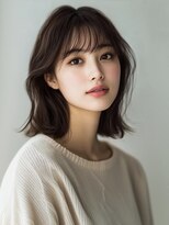 アルトリスト(Altruist Aging×HAIR&SPA)&nbsp;★ダークアッシュ大人ガーリーボブ着物ミディアムレイヤーカット