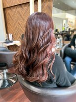 ル レーヴ 和田店(Le reve)&nbsp;ピンクブラウン/インナーカラー/暖色/艶髪/大人女性【横井】