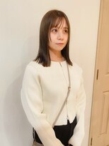 アルク(alku)&nbsp;ブリーチなしオリーブカラー切りっぱなしヘアアレンジ