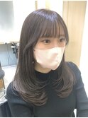 ラベンダーベージュ/レイヤー/ローレイヤー/アッシュベージュ